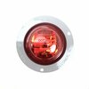 Truck-Lite High Profile, Led, Red Round, 8 Diode, Marker Clearance Light, Pc, Gray Polycarbonate Flange 10279R